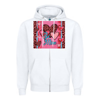 White be mine heart tumbler Zipper Hoodie - JahusDesignShop
