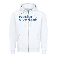 White ivoclar vivadent Zipper Hoodie - artisFamous