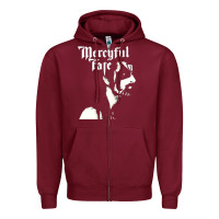 Burgundy mercyful fate new Zipper Hoodie - artisFamous