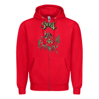 Red ghost new Zipper Hoodie - artisFamous