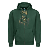 Sports Green ghost new Zipper Hoodie - artisFamous