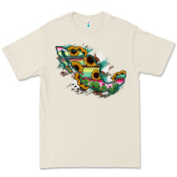 Bone Guerrero Mexico Sunflower Map Premium Tee - RanaPortraitStore