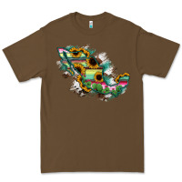 Cacao Guerrero Mexico Sunflower Map Premium Tee - RanaPortraitStore