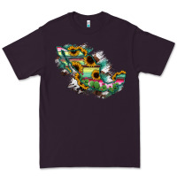 Plum Guerrero Mexico Sunflower Map Premium Tee - RanaPortraitStore