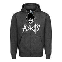 Charcoal Heather the adicts Zipper Hoodie - artisFamous