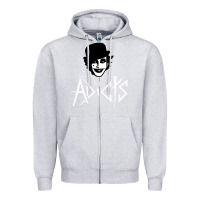 Heather Grey the adicts Zipper Hoodie - artisFamous