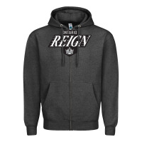Charcoal Heather The Reign, Ontario Zipper Hoodie - artisFamous