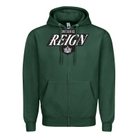 Sports Green The Reign, Ontario Zipper Hoodie - artisFamous