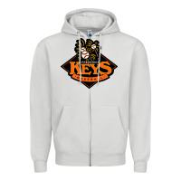 Dove Grey the frederick keys Zipper Hoodie - artisFamous