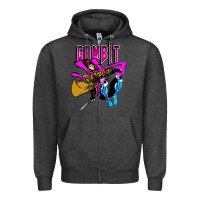 Charcoal Heather gambit Zipper Hoodie - artisFamous