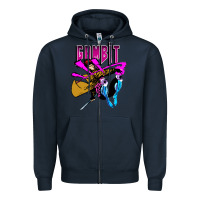 Navy gambit Zipper Hoodie - artisFamous