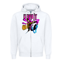 White gambit Zipper Hoodie - artisFamous