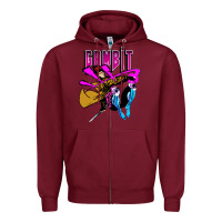 Burgundy gambit Zipper Hoodie - artisFamous