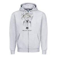 Heather Grey hell hammer Zipper Hoodie - artisFamous