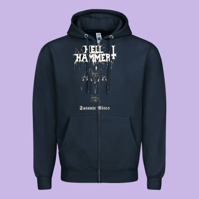Hell Hammer Zipper Hoodie Designed By Artisfamous