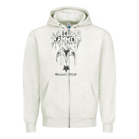 Oatmeal Heather hell hammer Zipper Hoodie - artisFamous