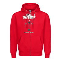 Red hell hammer Zipper Hoodie - artisFamous