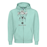 Seafoam hell hammer Zipper Hoodie - artisFamous