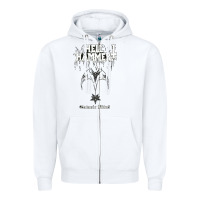 White hell hammer Zipper Hoodie - artisFamous