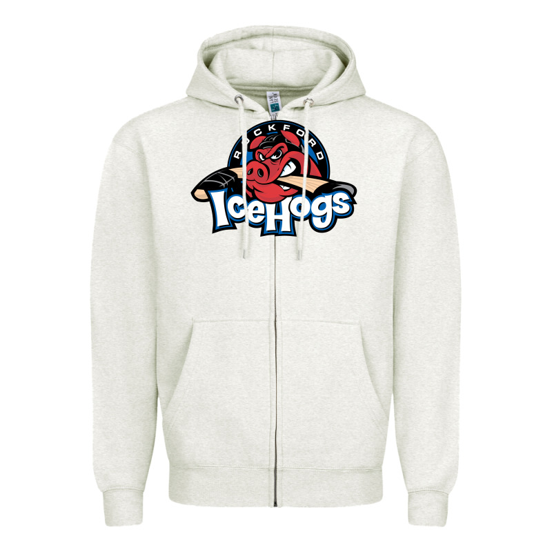 The Icehogs, Rockford Zipper Hoodie by artisFamous | Teevron