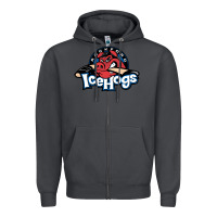 Smoke The Icehogs, Rockford Zipper Hoodie - artisFamous