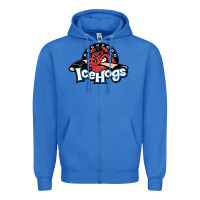 True Royal The Icehogs, Rockford Zipper Hoodie - artisFamous