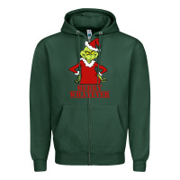 Sports Green Merry Whatever Grinch Zipper Hoodie - artisFamous