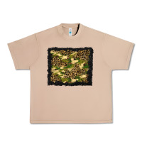 Burro camouflage and leopard background Urban Heavy Tee - BundleAndBundleShop
