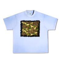 Grape Ice camouflage and leopard background Urban Heavy Tee - BundleAndBundleShop