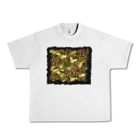 Lunar Rock camouflage and leopard background Urban Heavy Tee - BundleAndBundleShop