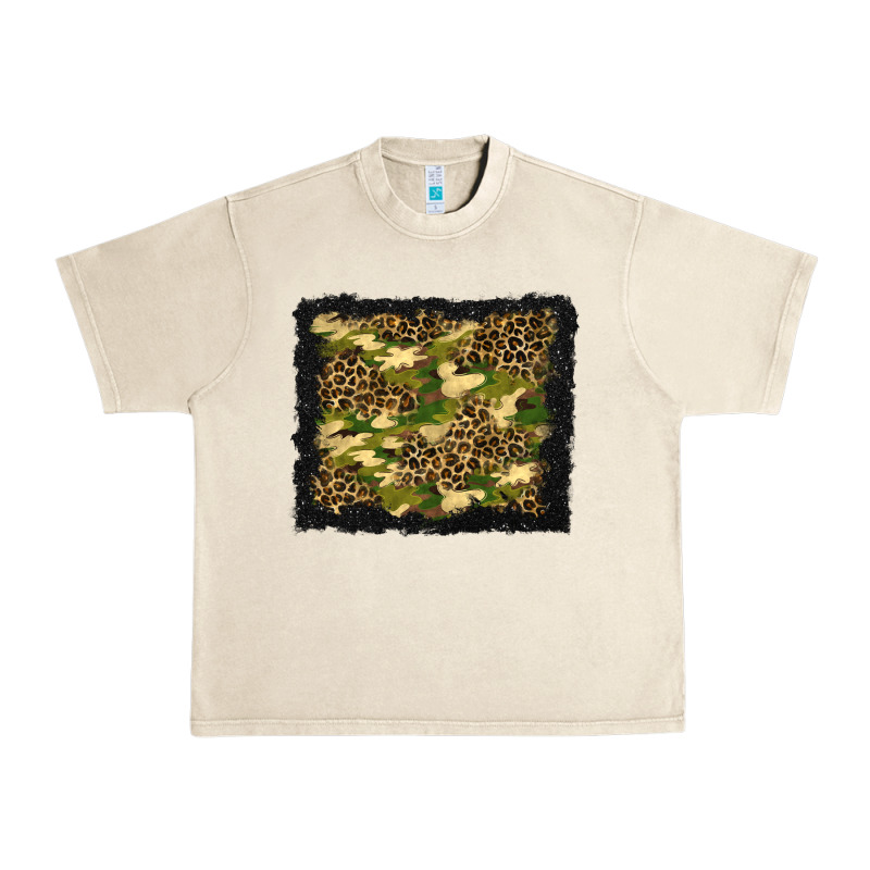 Camouflage And Leopard Background Urban Heavy Tee by BundleAndBundleShop | Teevron
