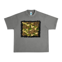 Tornado camouflage and leopard background Urban Heavy Tee - BundleAndBundleShop