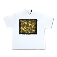 White camouflage and leopard background Urban Heavy Tee - BundleAndBundleShop