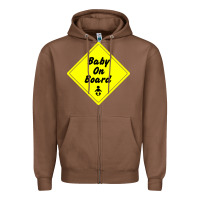 Chestnut baby on board Zipper Hoodie - artisFamous