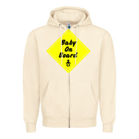 Sandshell baby on board Zipper Hoodie - artisFamous