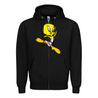 Black tweety bird Zipper Hoodie - artisFamous