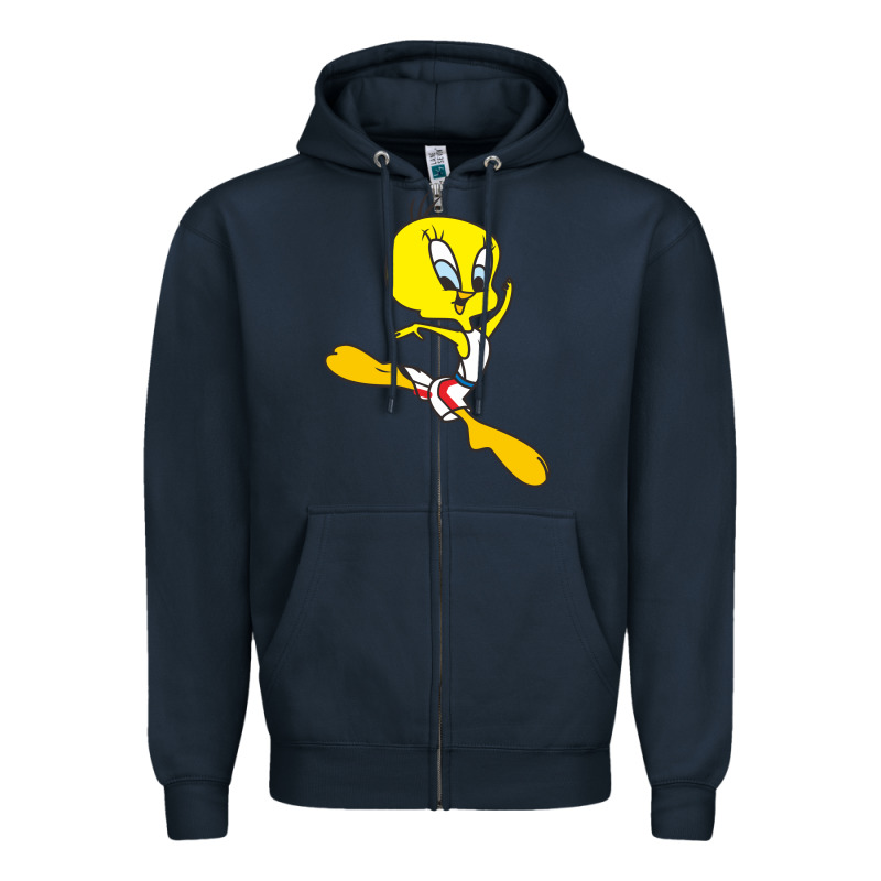 Tweety Bird Zipper Hoodie by artisFamous | Teevron