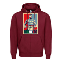 Burgundy canelo alvarez mexican boxing Zipper Hoodie - artisFamous