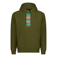 Army Green fall pattern Premium Hoodie - Artiststas