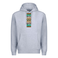 Heather Grey fall pattern Premium Hoodie - Artiststas