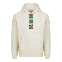 Oatmeal Heather fall pattern Premium Hoodie - Artiststas