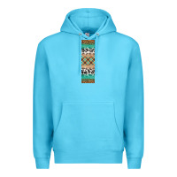 Ocean Blue fall pattern Premium Hoodie - Artiststas