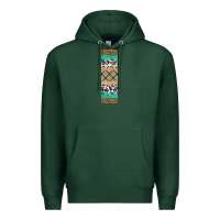 Sports Green fall pattern Premium Hoodie - Artiststas