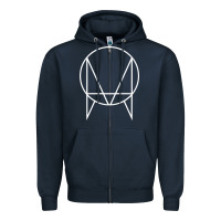 Navy owsla music Zipper Hoodie - artisFamous