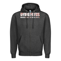 Charcoal Heather dying fetus 4 Zipper Hoodie - artisFamous