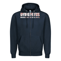 Navy dying fetus 4 Zipper Hoodie - artisFamous