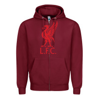 Burgundy l f c Zipper Hoodie - artisFamous