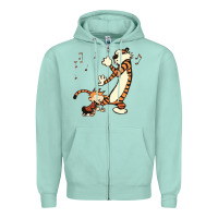 Seafoam calvin dance party Zipper Hoodie - artisFamous