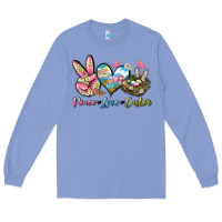 Colony Blue Peace love Easter Long Sleeve Tee - LillyAllenDesigns