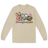 Mushroom Peace love Easter Long Sleeve Tee - LillyAllenDesigns